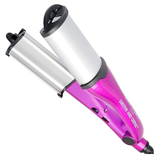 Bed Head Swerve Curve Hair Waver and Wand | 2 Tools in 1, Beachy Waves, Tousled Curls