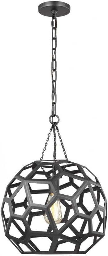 Generation Lighting-AH Alexa Hampton Collection-Feccetta-One Light Medium Pendant in Modern Style-15 Inch Wide by 20 Inc