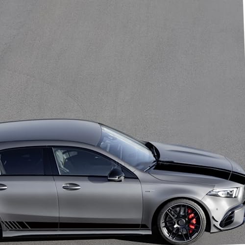Rayas laterales para Benz Clase A W176 AMG para lucir un aspecto de circuito en el día a día 3