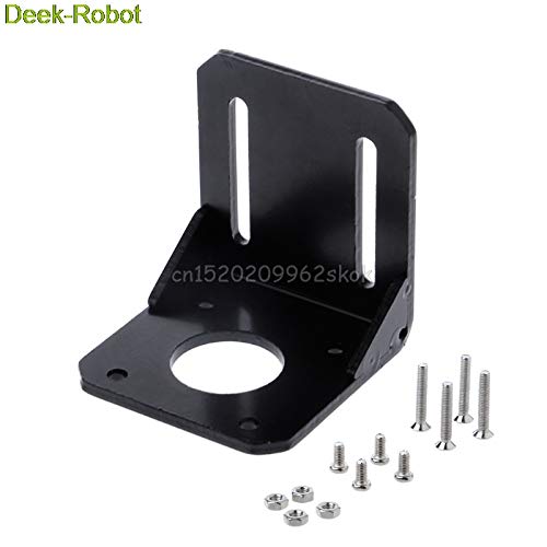 JohnnyBui - Mounting Bracket Holder For Nema 17 Stepper Motor 3D Printer Black 42mm Alloy Steel (2 Type)