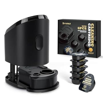 Yinke Cartuccia di Pulizia Riutilizzabile con 6 Ricariche di Fluido Detergente per Cartucce di Ricarica Braun Clean and Renew CCR, Fluido di Pulizia del Rasoio di Ricambio per la Stazione del Sistema