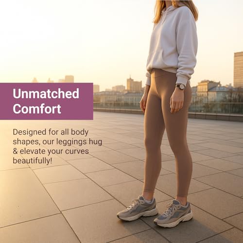 Image of SATINA High Waisted Leggings for Women - Comfortable and Stretchy in Versatile Sizes and Colors