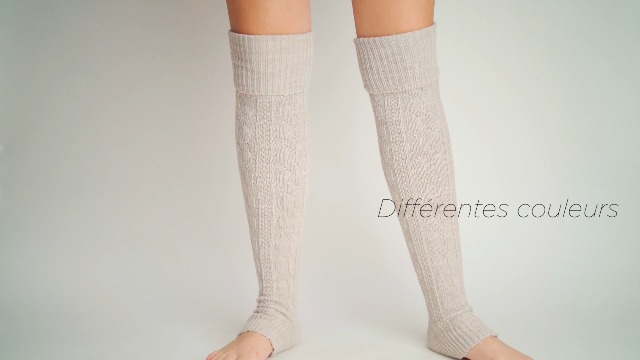 Jambières Laine Femme Tricot Tressé – Chaudes & Stylées Hiver, Ballet, Danse, Bottes