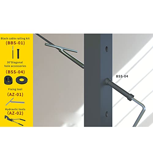 Rondelles biseautées noires en inox pour rénover une terrasse extérieure - 3