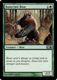 mtg bear card Subtype: Bear, 52 cards