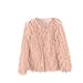 Girls Faux-Fur Coat Cardigan Kids Winter Thick Plush Fuzzy Warm Jacket Teens Trendy Furry Tops (Pink, 4-5 Years)