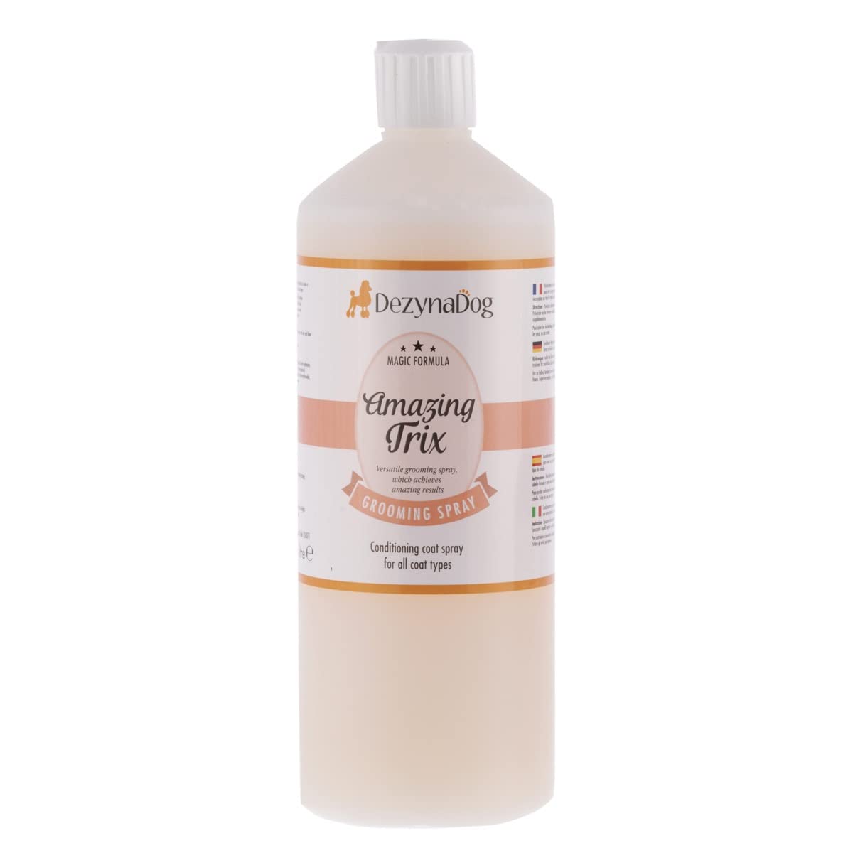 Magic Formula Amazing Trix Dog Spray - Detangling - Adds Condition - Detangles & Dematts - Prevents Breakage in Coat, 1 Litre