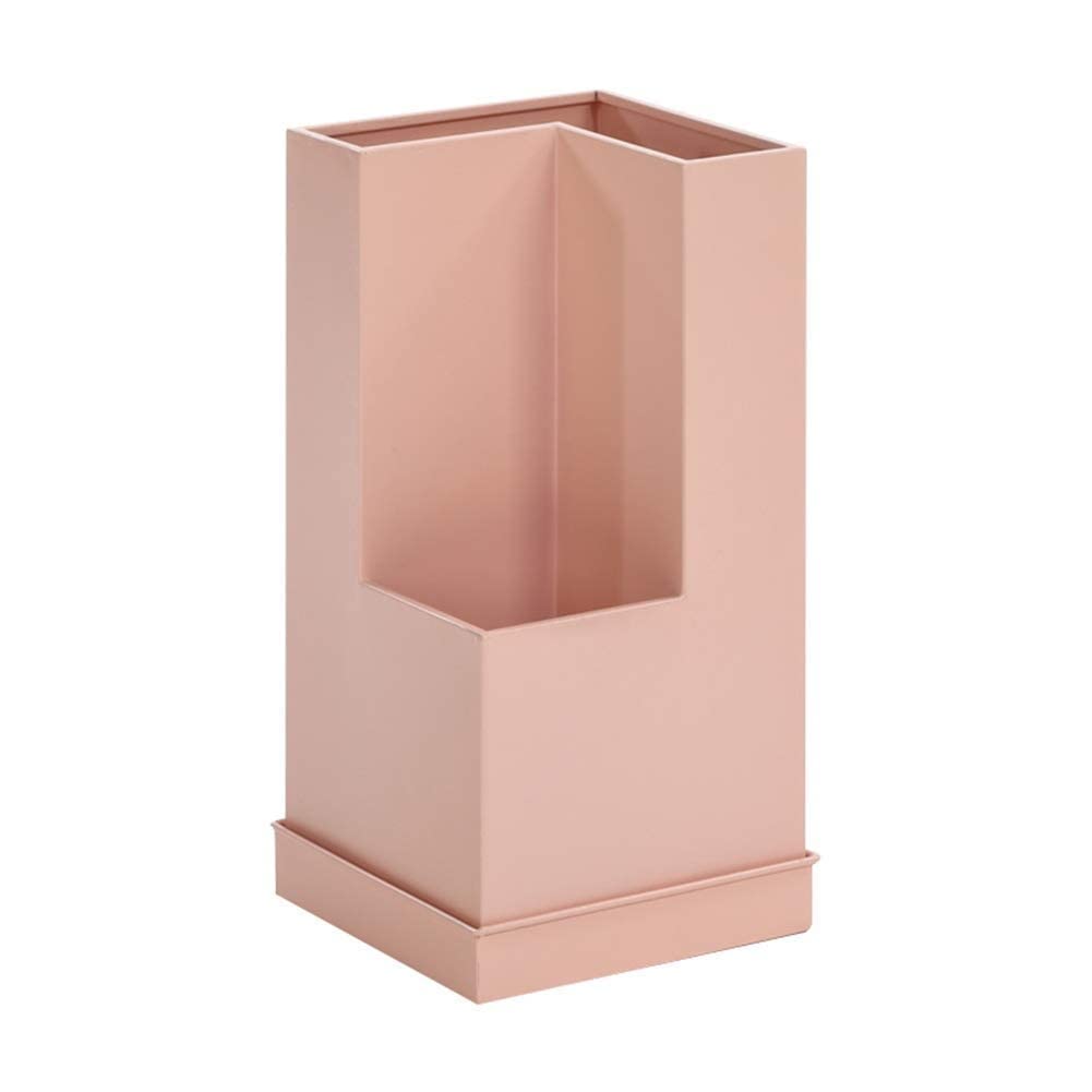 Support de stockage de parapluie en fer forgé rose de grande capacité de luxe