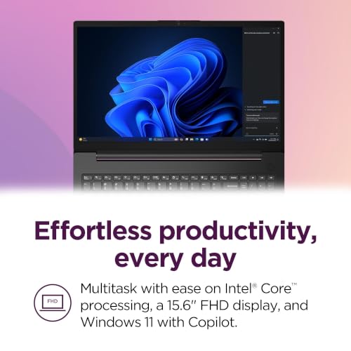 Image of Lenovo V15 Gen 5 Business Laptop - Intel Core 5 210H, 15.6 inch FHD, 16GB RAM, 512GB SSD + Microsoft 365 Personal 12-Month Subscription Bundle