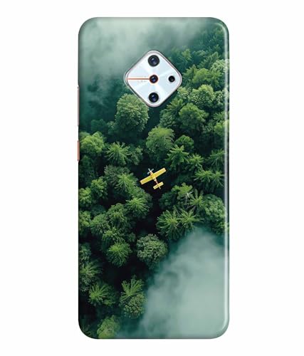 Image of Aeroplane Travel World Printed Hard Back Case Cover & Compatible for Vivo S1 Pro (Multicolor) - D1805