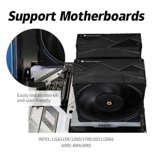 Image of Thermalright Phantom Spirit 120 EVO CPU Air Cooler, 7 Heat Pipes CPU Cooler, Dual 120mm TL-K12 PWM Fan, AGHP 4.0 Technology, S-FDB Bearing, for AMD AM4 AM5 /Intel 1700 /115X /1851 /1200