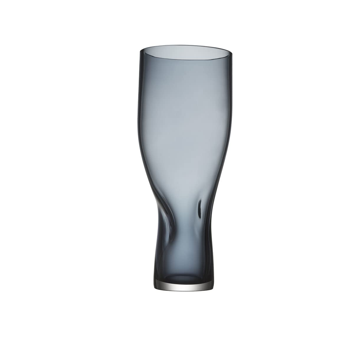 Vase à presser bleu Orrefors H 34 cm : la solution pour sublimer vos grands bouquets