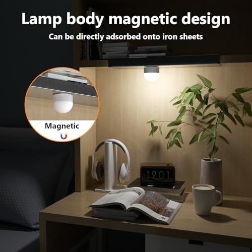 Oumida Żarówka LED do ponownego ładowania USB-C z pilotem zdalnego sterowania, E27 kolorów RGB, żarówka LED z baterią, 3 W, sterowanie dotykowe, z funkcją timera, światło awaryjne z magnesem (biała x