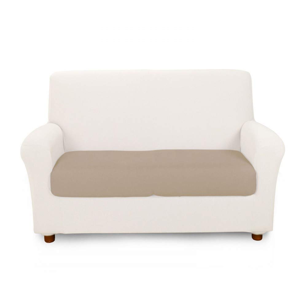 Caleffi 51405 3-Seater Elastic Cushion Cover Natural Melange Cotton, 3 seats