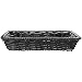 HUBERT Wicker Storage Basket Black Plastic - 14