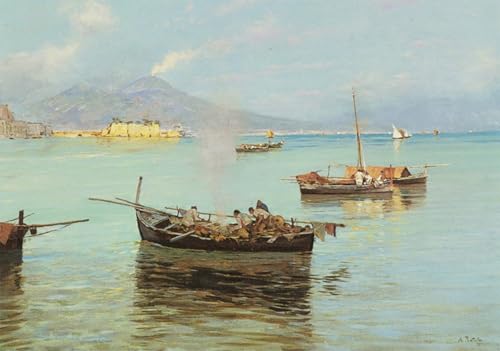 Impression tableaux Porto de Naples 60x90cm pour une chambre zen