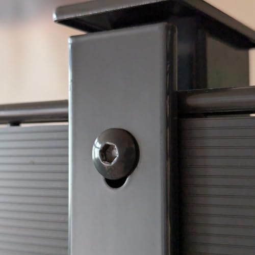 25x Zaunbauschraube M8 x 5,5mm x 40mm in Zaunfarbe Anthrazit & Grün + Kugelkopf Sechskantschlüssel