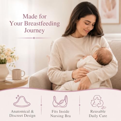 Image of Silveriumom Silver Nursing Cups, Nipple Shields & Covers for Breastfeeding (X-Large)