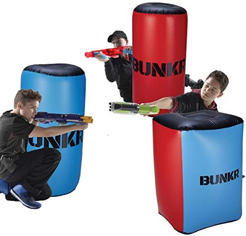 BUNKR Inflatable Battlezone Challenger Set (3 Pieces) Compatible with Nerf, Laser X, X-Shot and BoomCo”