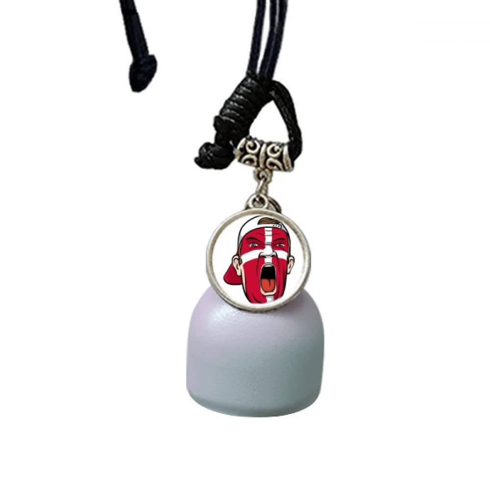 Pendentif de voiture drapeau Danemark accessoire miroir intérieur