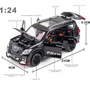 Image of Invite Enterprise 1:24 Scale Die-Cast 2022 Nisssan Patrol Large with 6 Openable Doors-Multicolor
