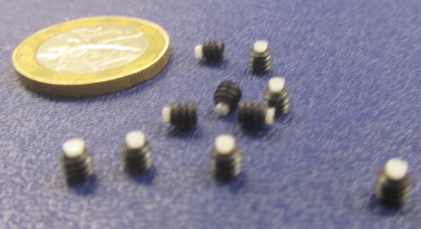 Black Oxide Finish Alloy Steel Nylon Tip Set Screws 6-32 x .125" Thread Length 10 pcs