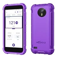 MEDMAX Silicone Hülle für Omnipod 5, Hülle mit Aussparung für die Kamera, Leicht stoßfeste Anti-Rutsch Silikon Schutzhülle Cover mit erhabener Abschrägung Omnipod 5 Gerät, Lila