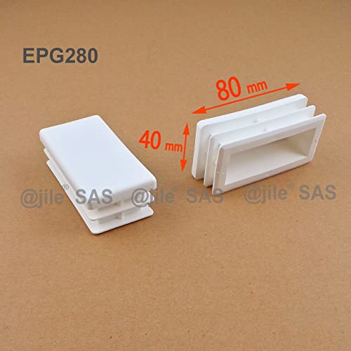 Ajile - 4 Pezzi - Inserto Tappo Rettangolare AxB =...