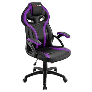 Mars Gaming MGC118, Ergonomische PU en Nylon Gaming Chair, verstelbaar, paars