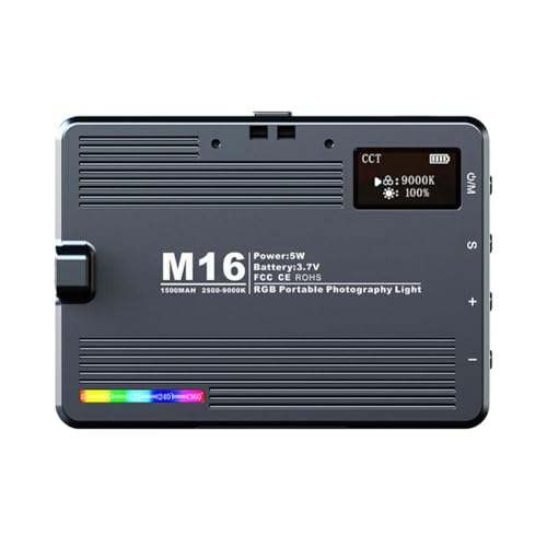 Lámpara de video LED RGB con control de temperatura 3000-9900K para retratos nítidos