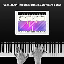 Piano numérique 88 touches clavier lesté piano haut-parleurs intégrés piano électrique pleine grandeur for adultes débutants avec triple pédale et connexion MIDI - Les Beatles, Paul McCartney, John Lennon, RIngo Starr, George Harrison Piano numérique 88 touches clavier lesté piano haut-parleurs intégrés piano électrique pleine grandeur for adultes débutants avec triple pédale et connexion MIDI – Image 5