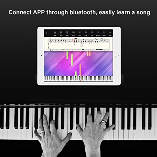 Piano numérique 88 touches clavier lesté piano haut-parleurs intégrés piano électrique pleine grandeur for adultes débutants avec triple pédale et connexion MIDI - Les Beatles, Paul McCartney, John Lennon, RIngo Starr, George Harrison Piano numérique 88 touches clavier lesté piano haut-parleurs intégrés piano électrique pleine grandeur for adultes débutants avec triple pédale et connexion MIDI – Image 6