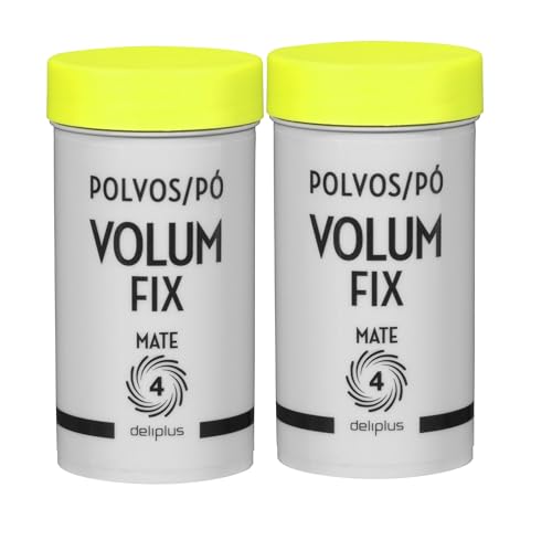 [2 botes de 10g] Polvos voluminizador cabello Volum Fix Deliplus mate fijación 4 | Fijación y Volumen sin apelmazar el Cabello y sin Residuos