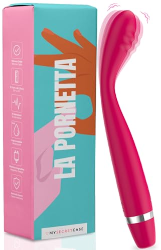 MySecretCase Consoladores.. Para Mujer con Vibración Vibradores Consoladores 17,5 cm Vibradorador Clítoris Dildo Vibrador Punto G 10 Vibraciones Vibradores Para Mujer Juguetes Sexuales Impermeable USB