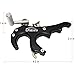 JIANZD Compound Bow Release Aid, Aluminum Alloy 4 Finger Trigger Synapse Hammer Throw Release Assistant Trigger Hunting Thumb Caliper Trigger (Black)