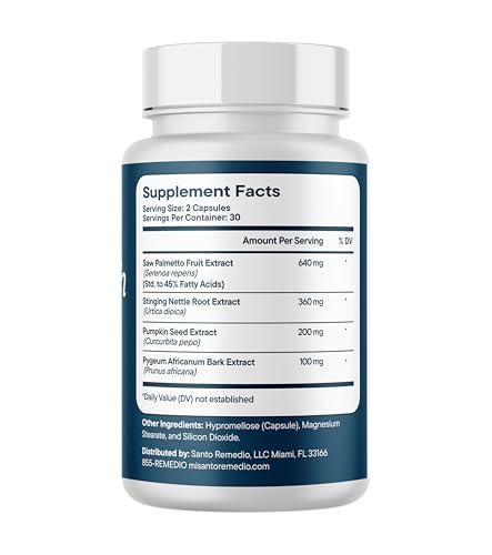 Santo Remedio Prostate Health Supplement for Men, 60 Capsules - Image 2
