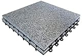baldosas granito [INSTALACIÓN] - Instalación fácil y segura, sin necesidad de herramientas profesionales. El sistema de ensamblaje en clic permite una gran variedad de montajes en diferentes materiales y colores. Instrucciones incluídas en el producto. Antes de instalar, asegúrese que la superficie es plana y sólida, que la inclinación no supere el 2%. Las baldosas BodenMax pueden ser instaladas encima de ladrillo, concreto, piedra, madera