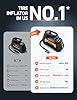 AstroAI H2 Pro Tire Inflator Portable Air Compressor Fully upgraded Air Pump with DC 12V/Battery Dual Power Supplies Digital Pressure Gauge Fast Inflation Pump for Cars Motorcycles Bikes Balls yellow #2
