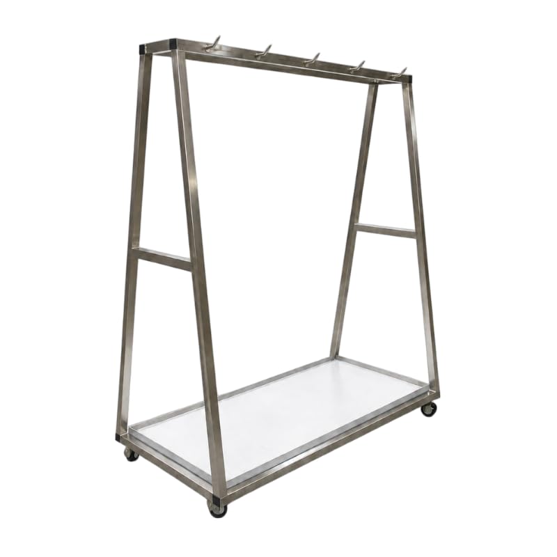 Chariot Porte-Carcasses Professionnel INOX – 9 Dents – Charge Maximale 500 kg