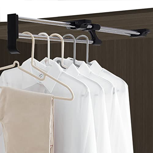 Penderie escamotable plafond télescopique et solide pour cintre - 2