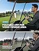 JOYROOM Upgraded Magnetic Golf Cart Phone Holder, [Tri-fold+All Alloy] Golf Gifts for Men Him Golfers dad, 2026 Golf Cart Accessories Compatible with MagSafe iPhone 17-12 for Club Car, EZGO, Yamaha