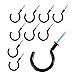 AHYYLKLPER 10 Pcs 2 Inch Ceiling Hooks Cup Hooks Vinyl Coated Screw in Hooks Compatible with Hanging Plants/Mugs/Wind Chimes/Utensils Suspension Tool Hand Tool Accessories
