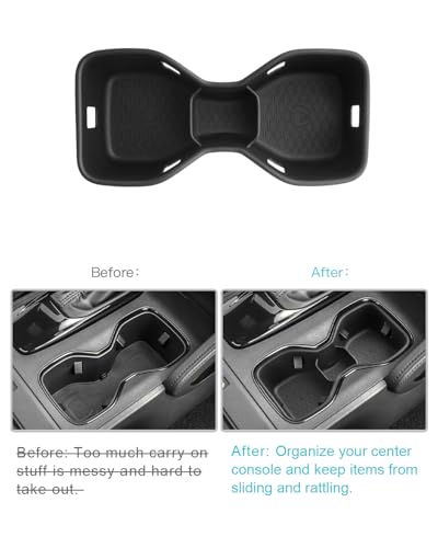 Image of CDEFG for 2025 2026 Nissan Frontier Center Console Organizer for 2022 2023 2024 2025 2026 Nissan Frontier Accessories Middle Console Cup Holder Organizer Storage Box