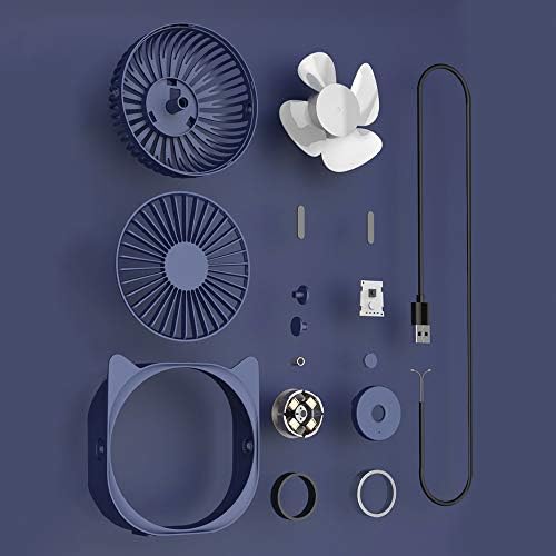 HAPAW USB Desk Fan, Portable Mini Desk Fan 3 Speeds 360° Rotation USB Fan for Home and Office Laptop Notebook PC Desk Table Fan