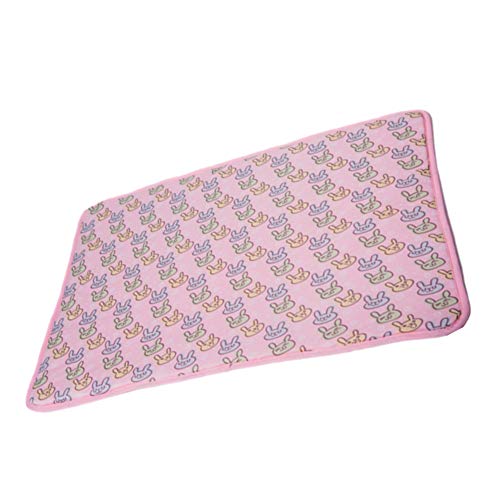 JZTRADING Manta Fria para Perros Colchon Refrigerante para Perros Conejo de Mat Perro Estera Fresca Perro cojín Fresco Caja Mat Pet Mat Genial Cama del Perro Pink,l