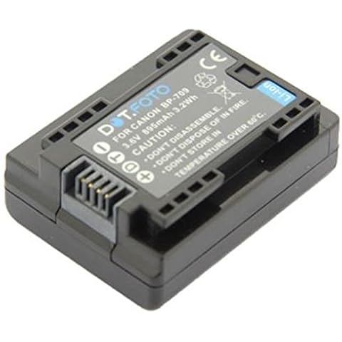 Dot.Foto BP-709 Premium 3.6v / 895mAh Rechargeable Battery for Canon LEGRIA/VIXIA HF R36, HF R37, HF R38, HF R46, HF R47, HF R48, HF R306, HF R406 Cover