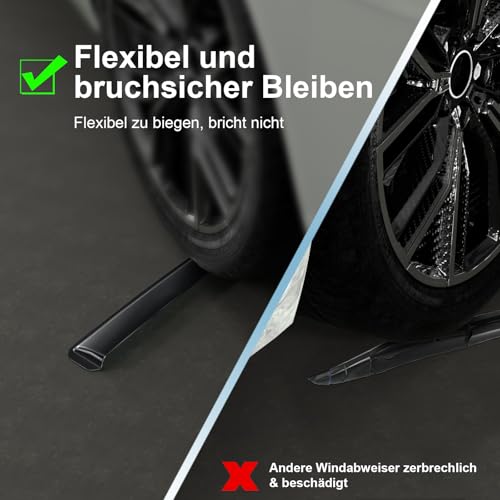 GEARMONSTER Windabweiser Passend Für Volkswagen Caddy 2005-2018, Regenabweiser, Integrierte Deflektoren Integrierter Windabweiser, Vorne, Schwarz, 2 Stück