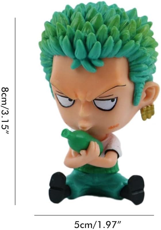Awestuffs 1 Piece Large Action Figure Limited Edition Figure Manga Toy Collectible (Zoro with Bottle) 2