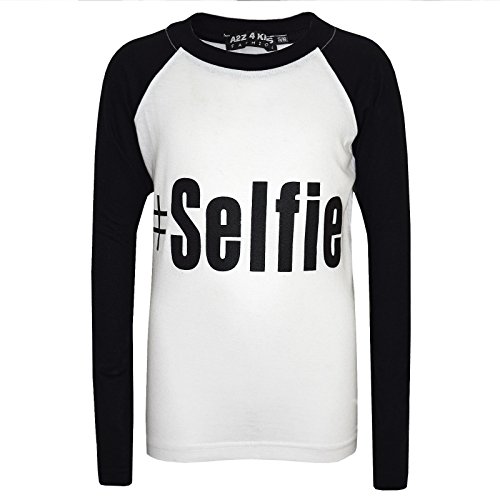 Pyjamas #Selfie imprimé élégant ensemble nuit ado 5-13 ans - 2