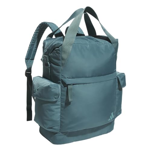 adidas Mochila unissex Saturday 2 (23L) bolsa esportiva leve e durável com alças, Verde-azulado pré-amado, One Size, Adidas Mochila unissex Saturday 2 (23l) bolsa esportiva leve e durável com alças